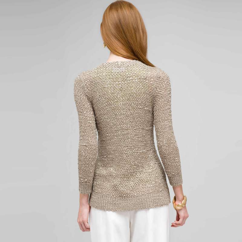 Open Front Cardigan, Stone, large image number 1